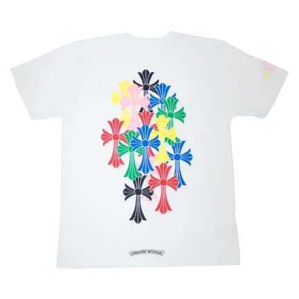 Chrome Hearts Cross Cemetery T-Shirt Multi Color