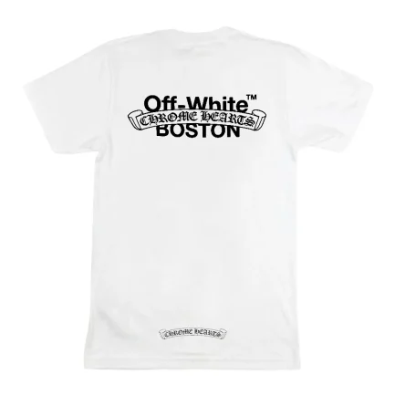 Off White x Chrome Hearts Boston T-Shirt