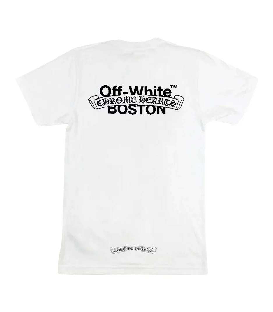 Off White x Chrome Hearts Boston T-Shirt