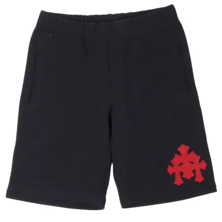 Chrome Hearts Leather Cross Patch Shorts